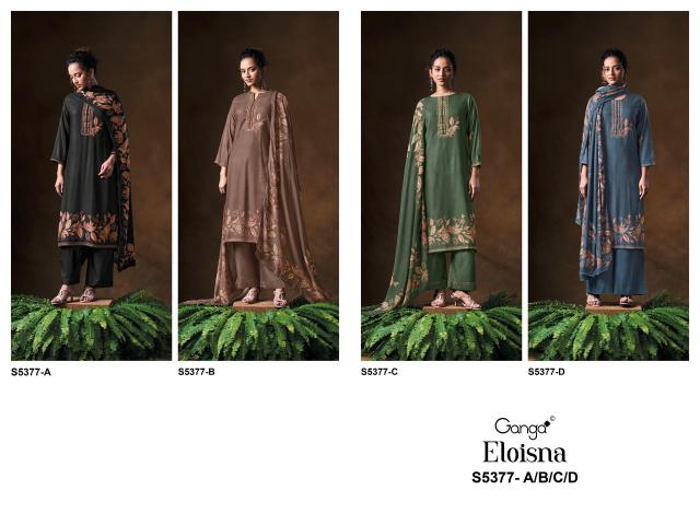 Ganga eloisna 5377 dress materials wholesalers in ahmadabad